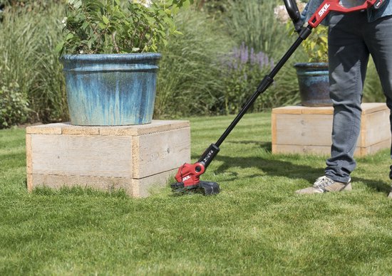 SKIL Grastrimmer 20V - Bosmaaier - Kantenmaaier - Snijbreedte 25cm - Verstelbaar - Met Plantenbeschermer, Draadspoel & Ophanghaak Geleverd Zonder Accu - Skil 0230 CA van SKIL — afbeelding 2