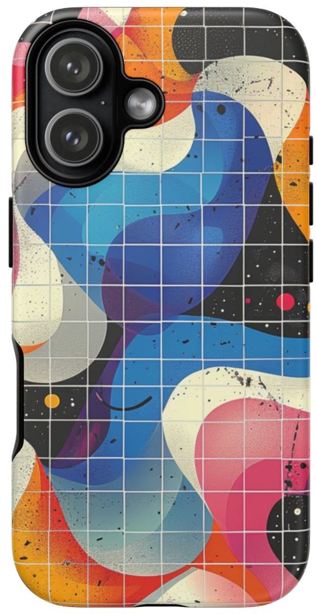 Kleurrijk Abstract Golvend Patroon – Telefoonhoesje Geschikt voor iPhone 17