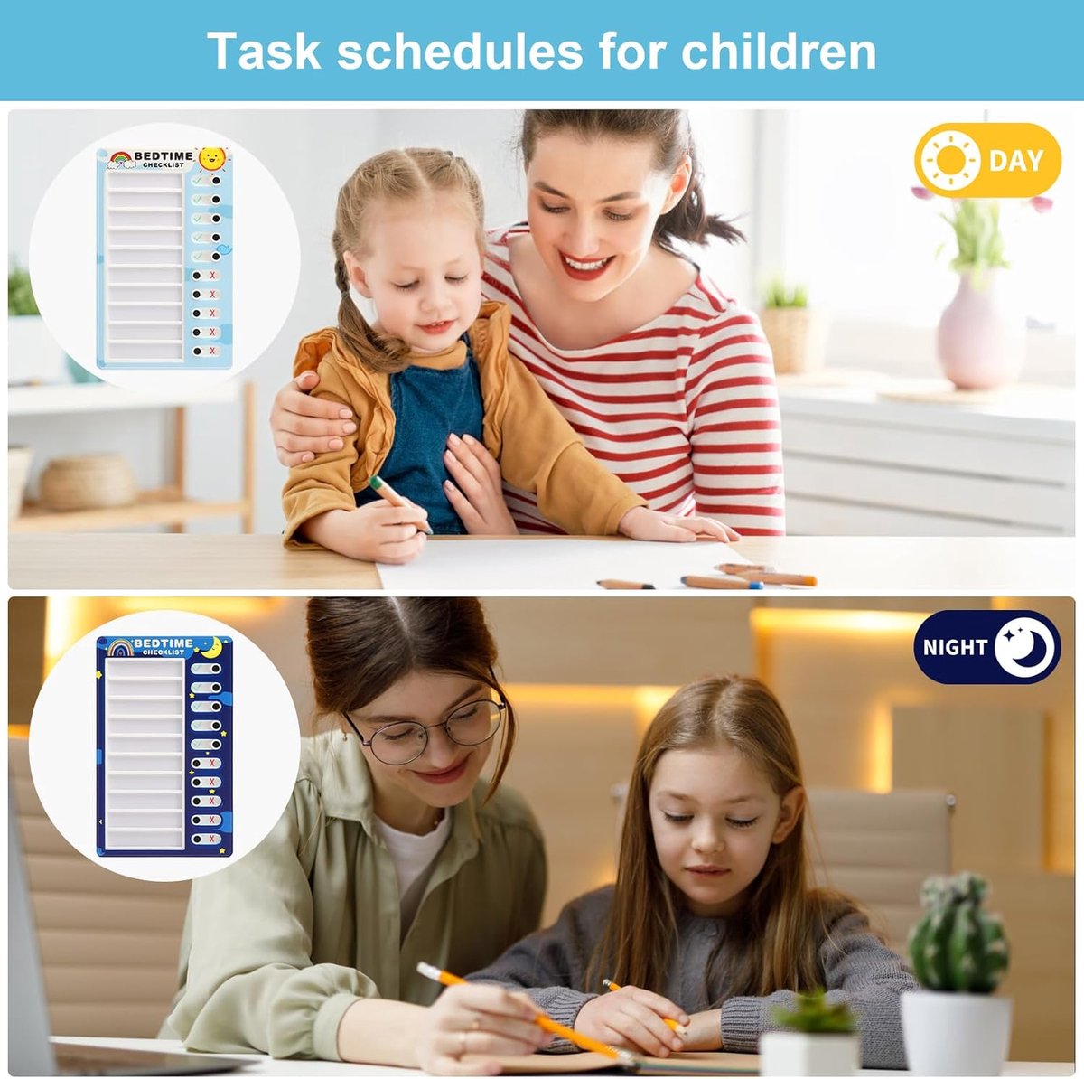 2 stuks checklist boards, checklist schoolborden, to-do-lijstblokken