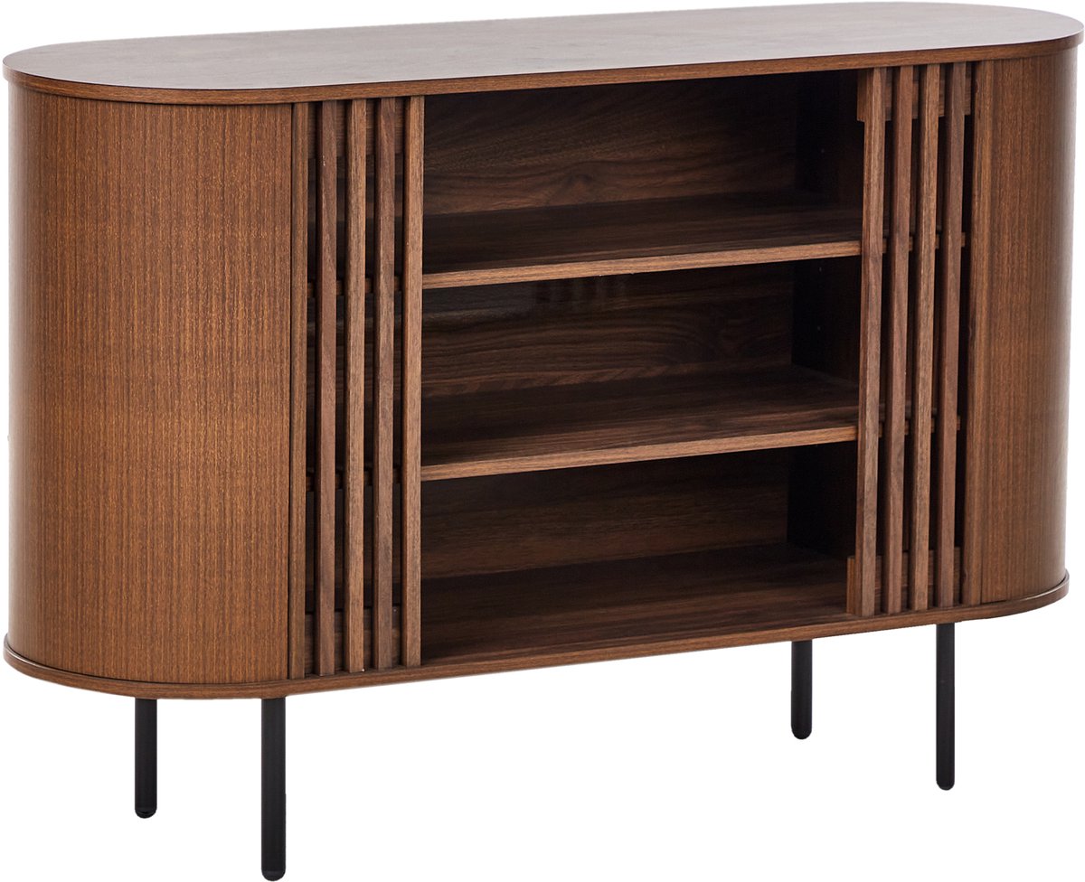 TAROON - Sideboard - Donkerbruin - Vezelplaat