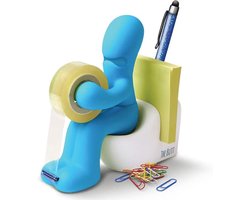 Grappige bureau-organizer voor kantoor en thuis – multifunctionele plakfolieroller en penhouder