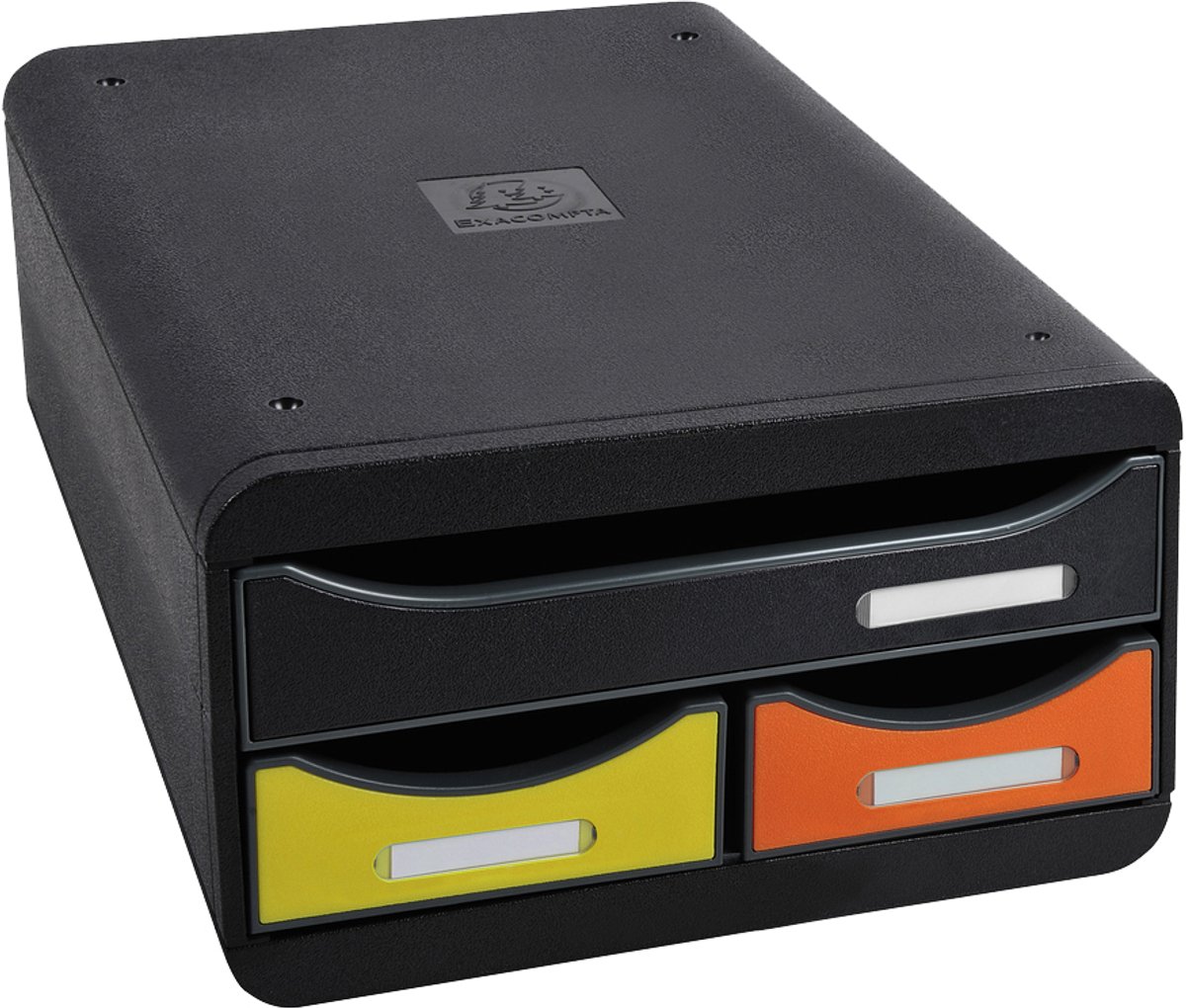 EXACOMPTA ladebox Small-Box, 3 laden, wit/harlekin