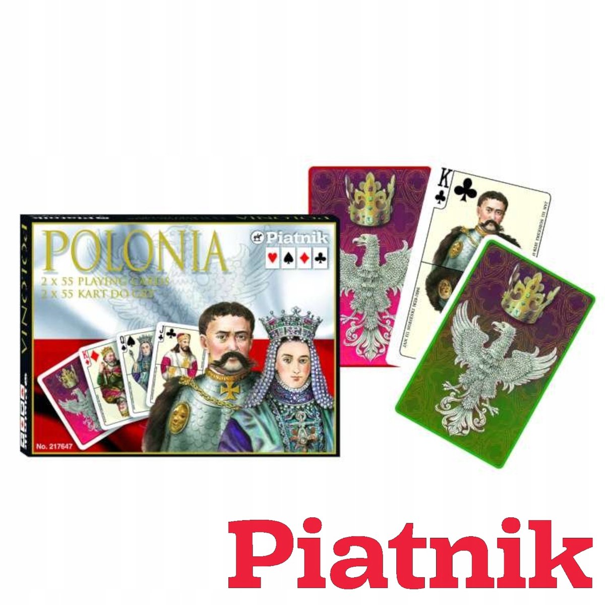 Piatnik Lux Polonia Koningskaarten 2x55 kaarten