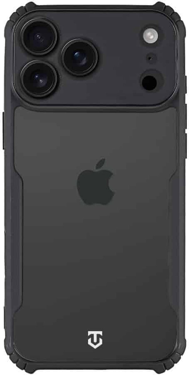 Tactical – Backcover – iPhone 17 Pro Max –Anti Shock - Transparant Zwart