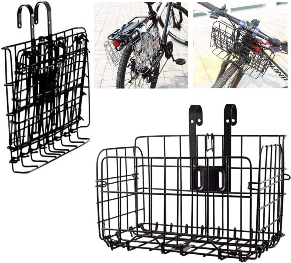 White-Label® Luxe Fietsmand - Fietsmand Hond Voorop - Fietstas - 33x20cm - Zwart