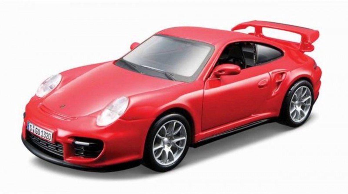 Bburago 1:32 Porsche 911 GT2 Metaal Model Auto Rood