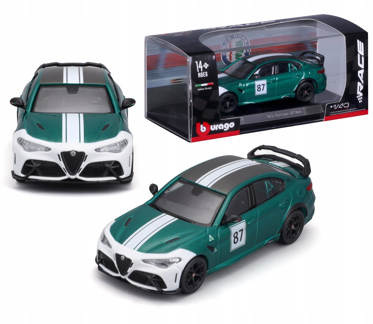 Bburago Alfa Romeo Giulia GTAm 1:43 Modelauto