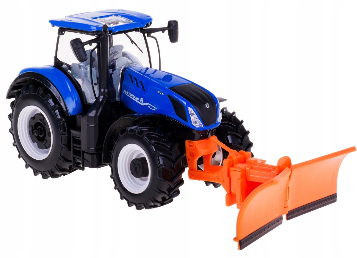 Bburago New Holland T7.315 Tractor met ploeg 1:32 Metaal/kunststof