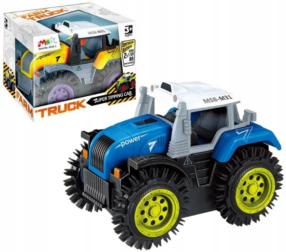 Stunt Traktor op Batterijen - Draait en Draait!