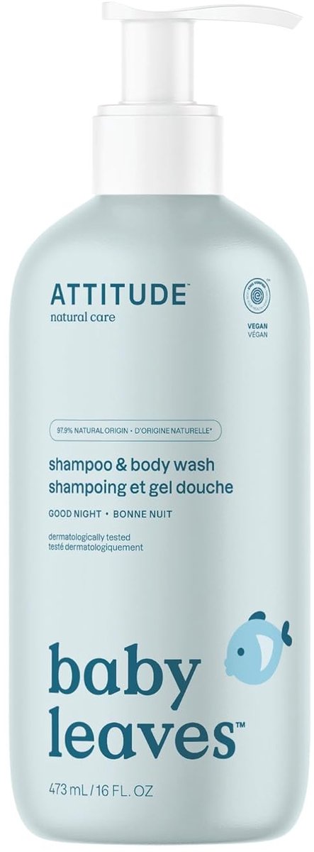 Attitude - Baby Leaves 2in1 Shampoo Good Night - 473ml