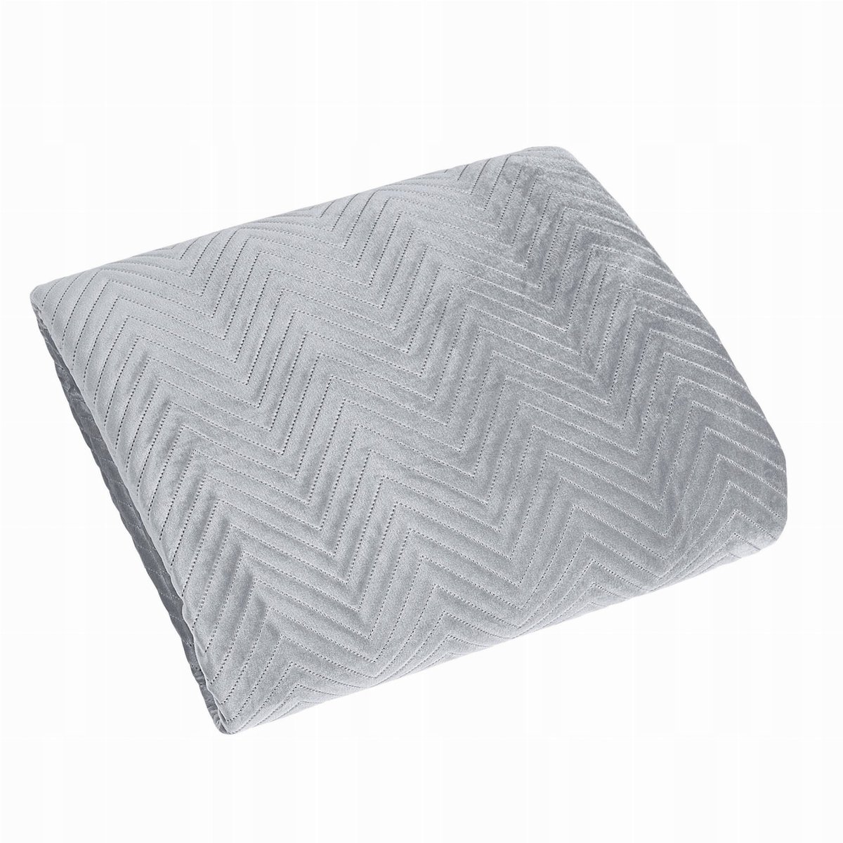 Narzuta Srebrna Welwet 170x210cm Pikowana Jodełka - Stijlvol Beddengoed
