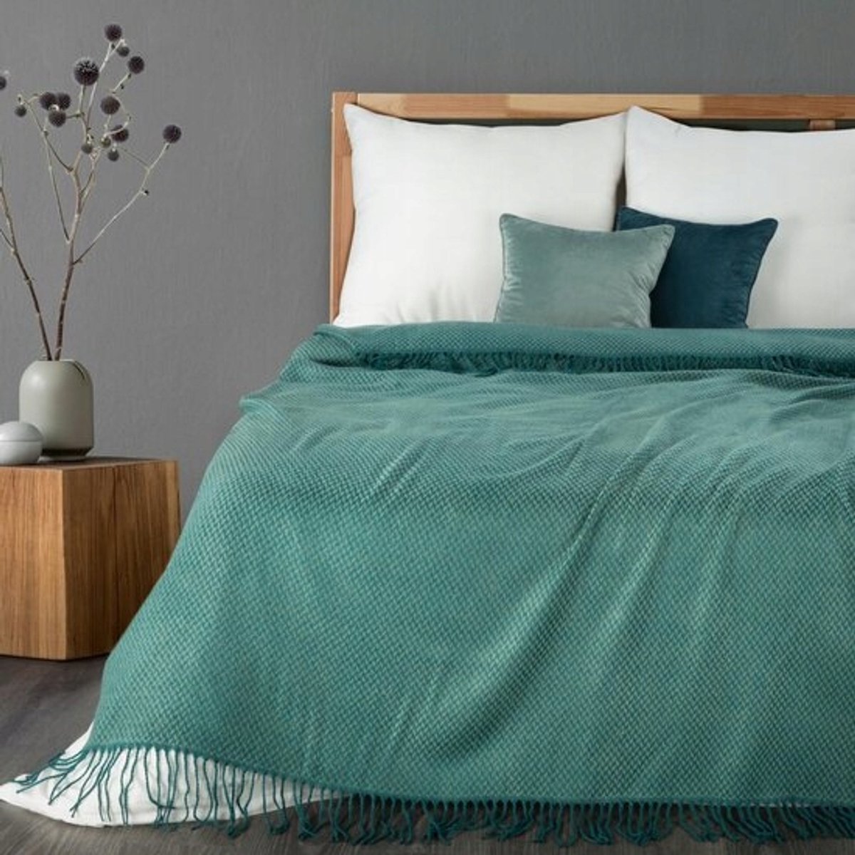 Zachte Turkse Acryl Plaid 130x170cm met Franjes