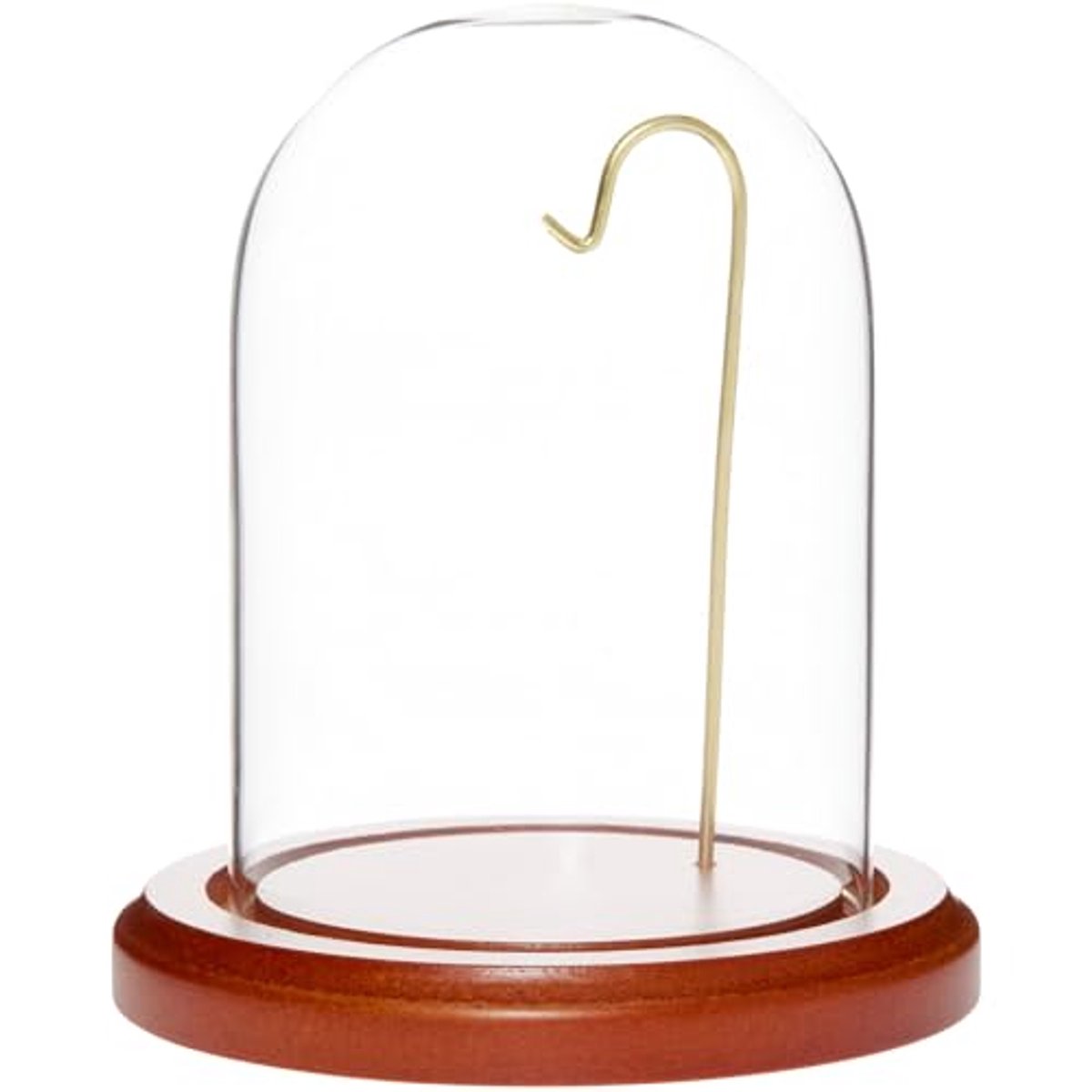 Glazen Display Dome Cloche voor Horloges en Ornamenten 3" x 4"