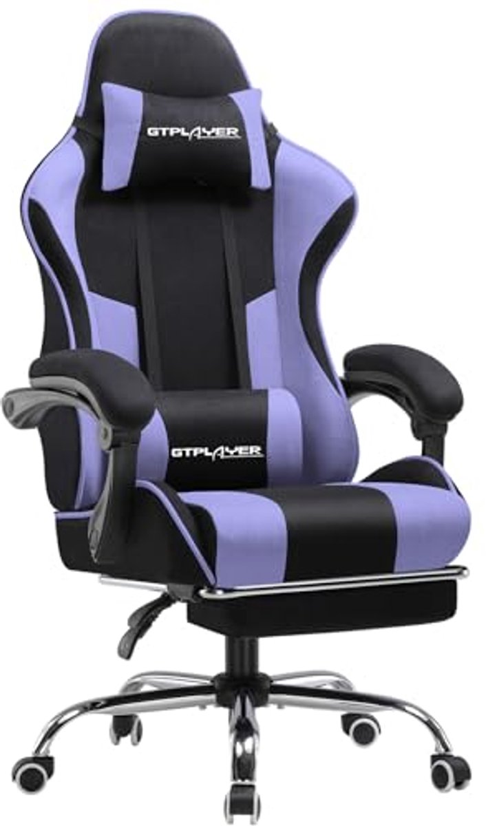Ergonomische Gamingstoel met Instelbare Rugleuning en Verstelbare Hoogte