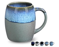 Grote koffiemok 500 ml - Keramische cappuccinokop voor kantoor en thuis - Magnetron en vaatwasmachinebestendig
