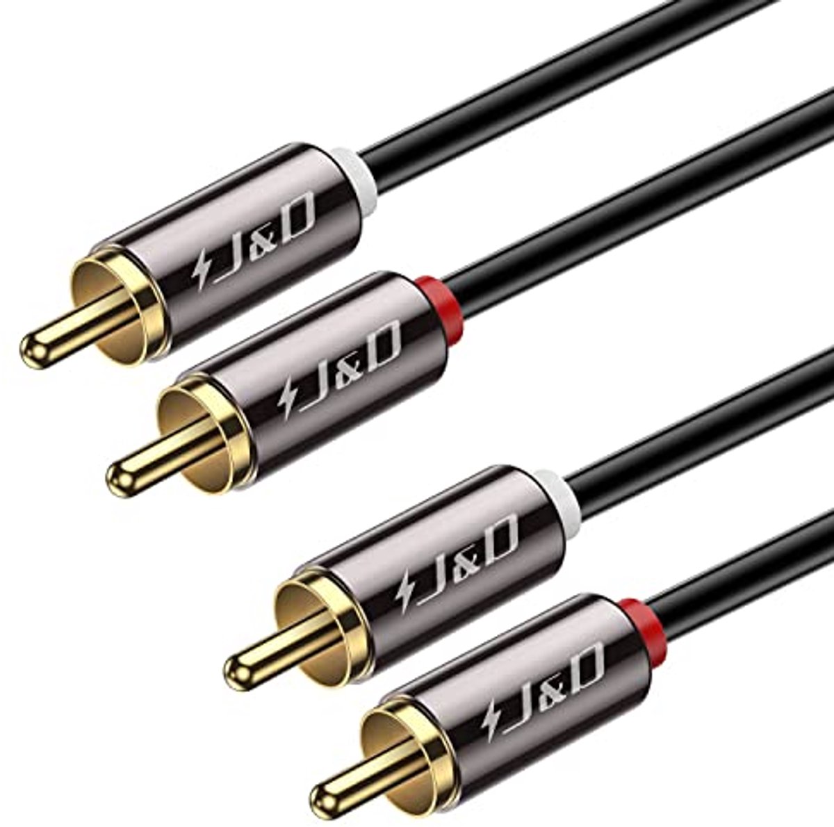 2RCA naar 2RCA Kabel - 6 Meter Gouden Geplateerd Audiokabel voor Stereo
