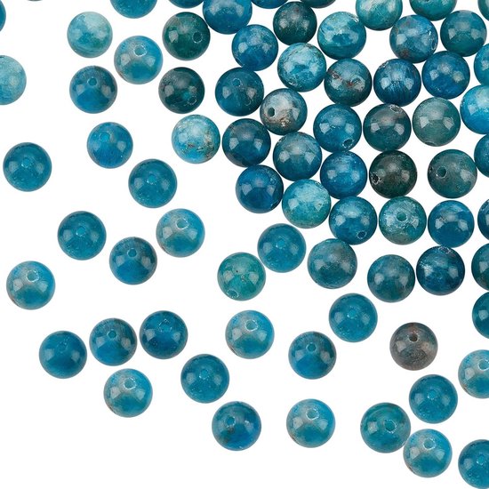 720 stuks 6 mm natuurlijke ronde stenen kralen edelsteen kralen gat maat 1 mm kristal energie steen genezing voor armband ketting oorbellen sieraden maken (24 kleuren - 2,6 mm