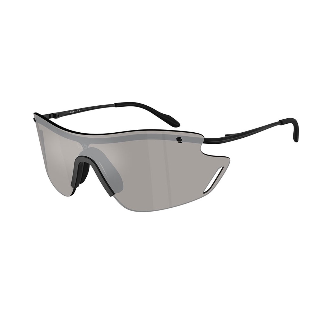 Ea7 Luxottica 0q72001 Zonnebril Transparant Light Grey Mirror Silver/CAT3
