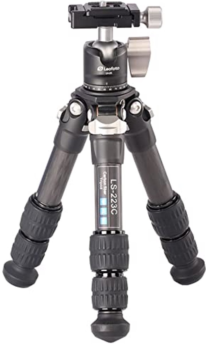 Carbon statief met verstelbare poten voor macrofotografie