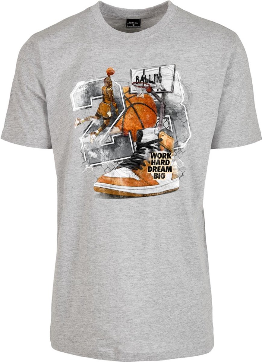 Mister Tee Vintage Ballin Heren T-shirt XL Grijs