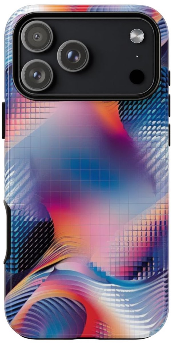 Kleurrijk Abstract Geometrisch Patroon – Telefoonhoesje Geschikt voor iPhone 17 Pro Max