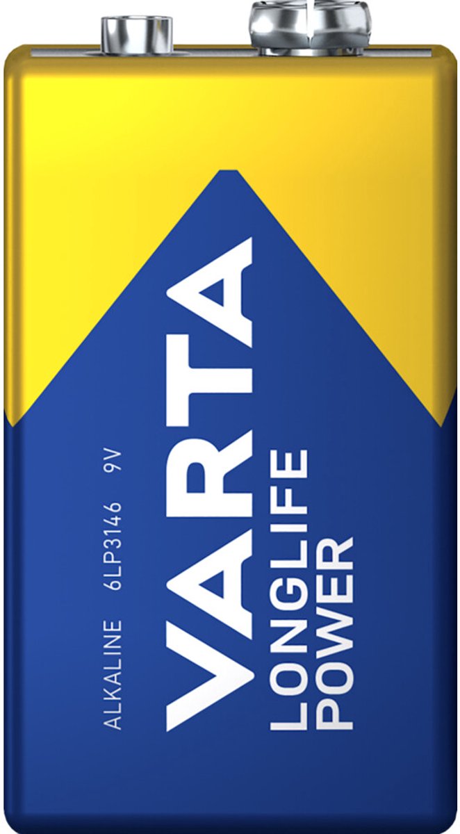 Varta Longlife Power Alkaline Batterijen 9V 565 mAh - 3 x - Voordeelverpakking
