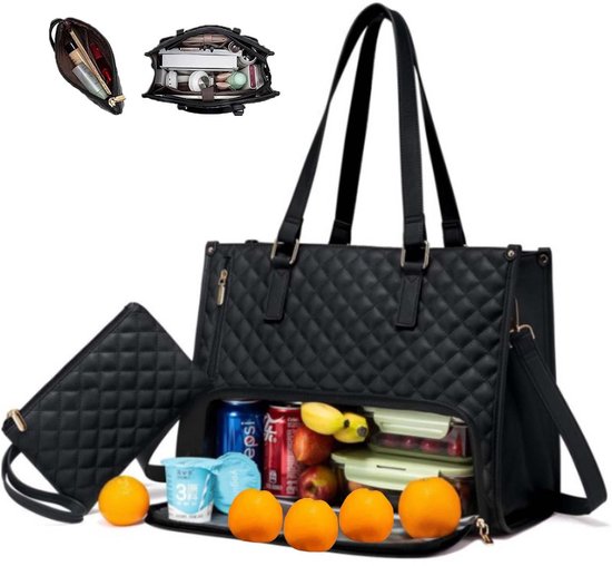 Geïsoleerde 2-in-1 Lunchtas en Werktas voor Dames