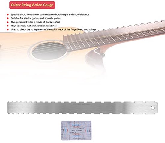 String Instrument Luthier Measurements Chart.pdf Luthier tool, string height action knife, accurate measurement, for ...