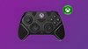 Zwarte Victrix Pro BFG controller met paarse Xbox-logo, "Designed for Xbox"-logo's.