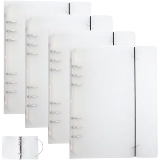 Navulbaar A5 Ringband Notitieboek Met 6 Gaten - Liniëerd Dagboek En Budgetplanner Met Register