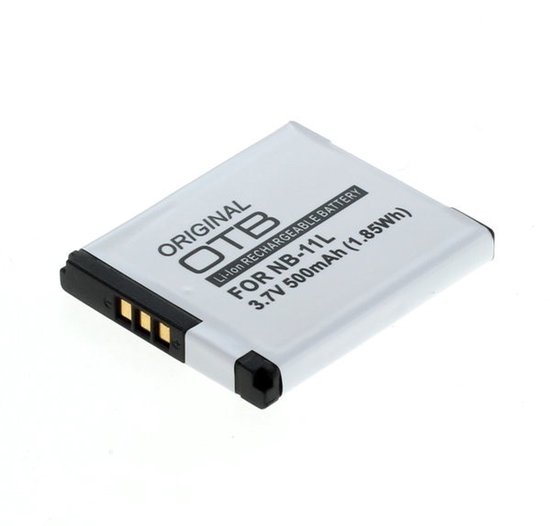 Lithium-Ion accu NB-11L 500mAh voor Canon IXUS 125-170, IXUS 240-275 HS, Powershot A2300-A4000 camera’s