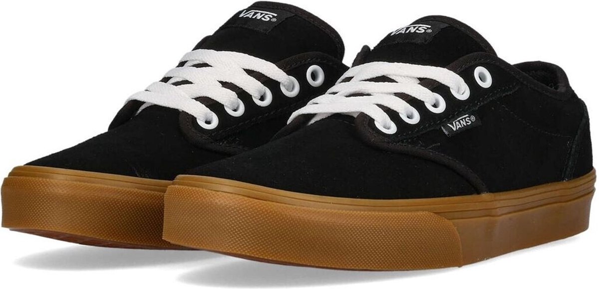 VANS Dames Atwood Sneakers Schoenen Suède VN0A2Z48BMA1 Gum Low Top Zwart