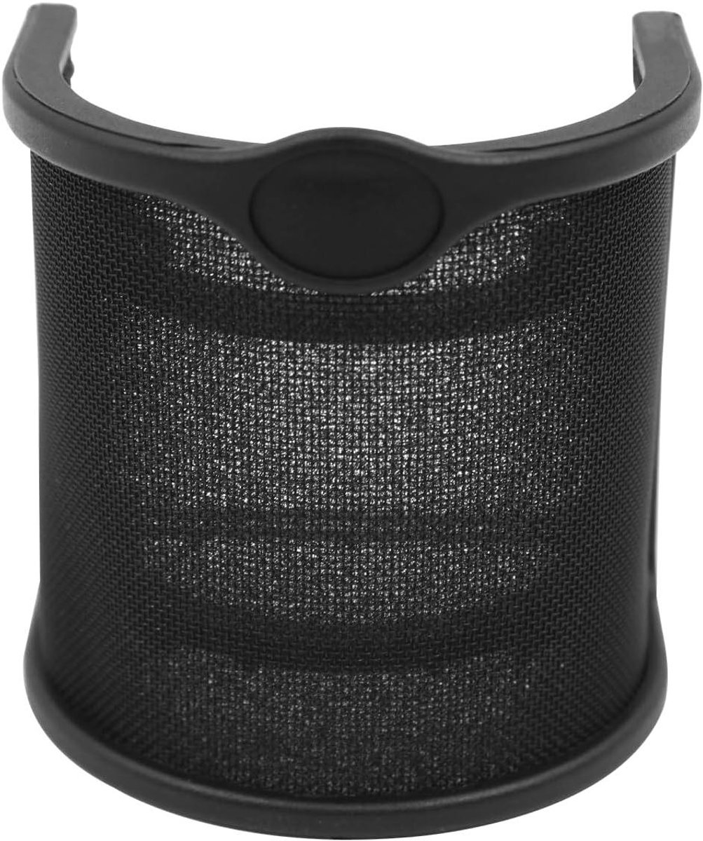 Allecto plus - Pop filter voor handheld microfoon - Metalen mesh en schuim - Zwart - Vocale opname - Windbescherming