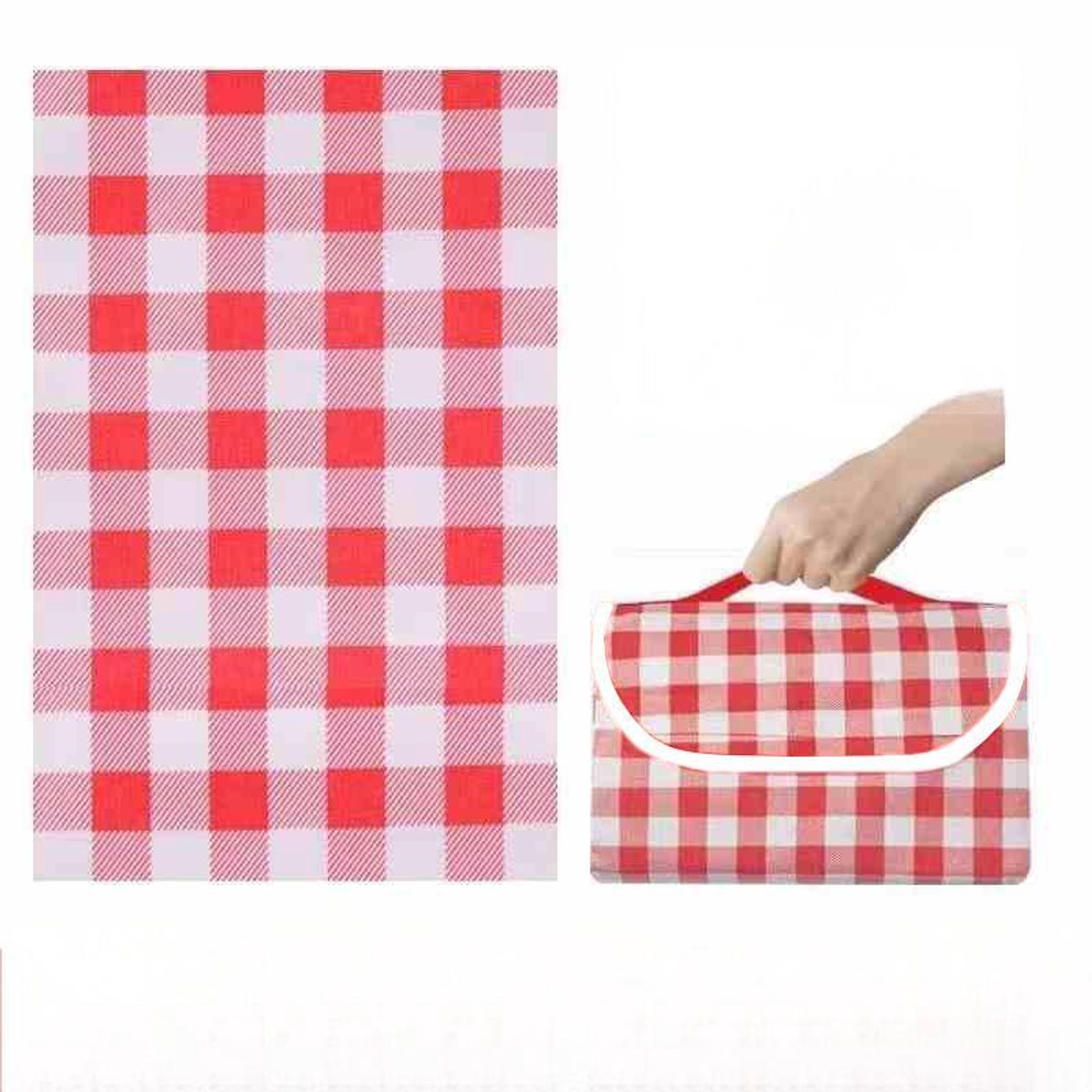 Extra Grote Picknickdeken 150x200 Cm - Waterdicht, Anti-Zand, Opvouwbaar Met Handvat, Voor Strand, Camping & Park 4 miniatura