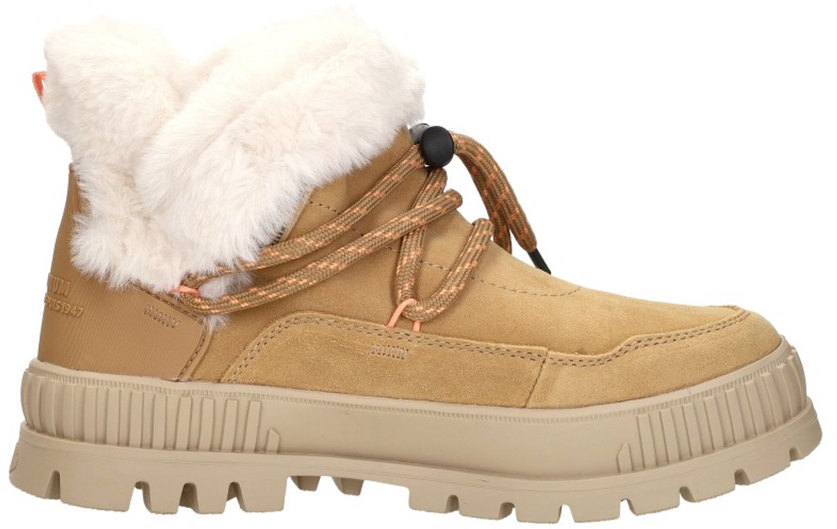 Palladium PALLASHOCK LO HIVER Hoge sneakersVeterbootsDames veterschoenenDames sneakersHalf-hoge schoenen Bruin