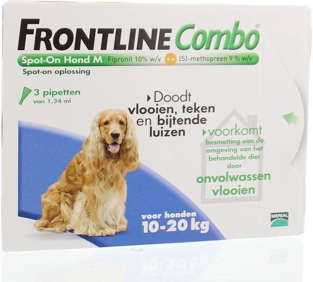 herhaling Vuilnisbak Geval Frontline Combo - M: van 10 tot 20 kg - Anti vlooienmiddel en tekenmiddel -  Hond - 3... | bol.com