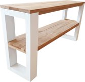 Wood4you - Sidetable NewOrleans Roastedwood - 160 cm