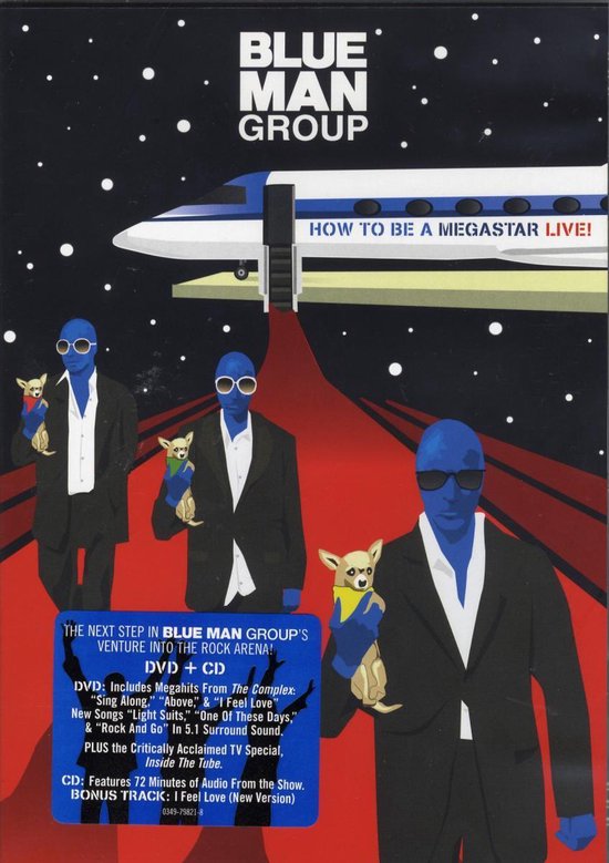 Cover van de film 'Blue Man Group - How To Be A Megastar Live + CD'