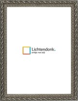 Fotolijst Barok Antiek Zilver - Fotomaat 20X20 - Ontspiegeld Glas - Art.nr. 218-725