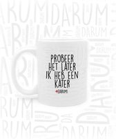 #DARUM! Mok - Probeer het later - Mok met grappige tekst - Quote