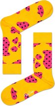 Happy Socks Cow Anniversary Sokken - Geel/Roze - Maat 41-46