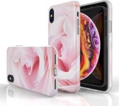 Xssive TPU Back Cover Print voor Apple iPhone XS Max - Roos