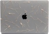Lunso Geschikt voor MacBook Pro 15 inch (2016-2020) cover hoes - case - Dragonfly White