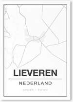 Poster/plattegrond LIEVEREN - A4