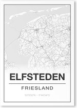 Poster/plattegrond ELFSTEDEN - A4