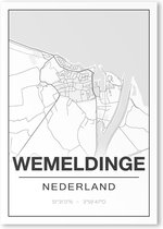 Poster/plattegrond WEMELDINGE - A4