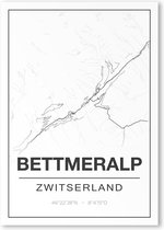 Poster/plattegrond BETTMERALP - A4