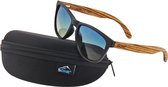 5one® Java Black Matt - Blue/Yellow lens poten van zebra hout