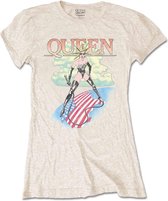 Queen Dames Tshirt -M- Mistress Creme