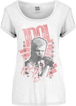 Billy Idol - Rebel Yell Dames T-shirt - S - Wit